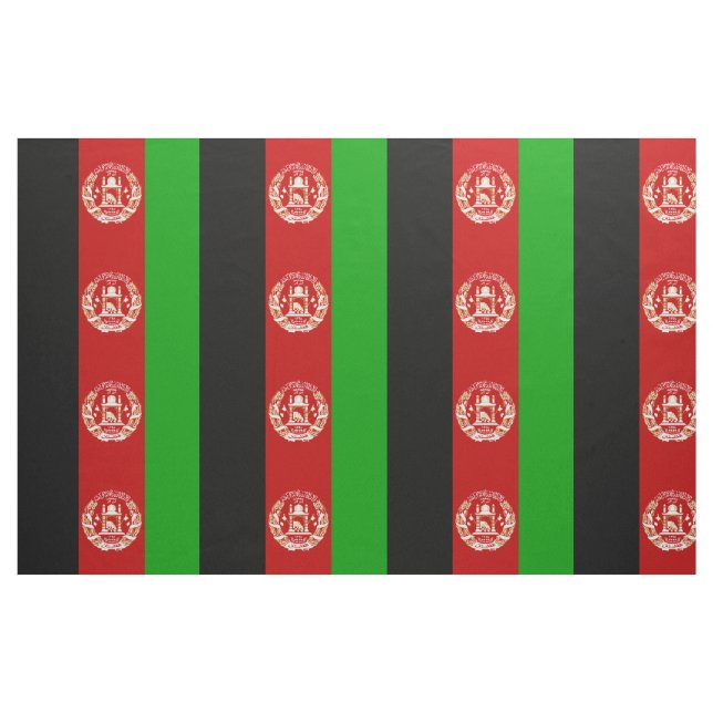Patriotic Afghanistan Flag Fabric (Fat Quarter)