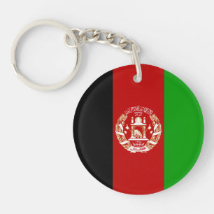 Patriotic Afghanistan Flag Key Ring