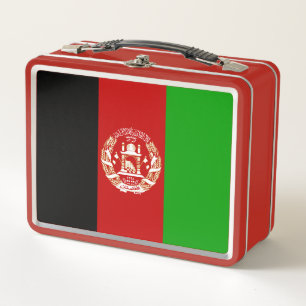 Patriotic Afghanistan Flag Metal Lunch Box