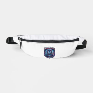 Patriotic Ai Freedom Wolf Cyberpunk Future Freedom Bum Bags