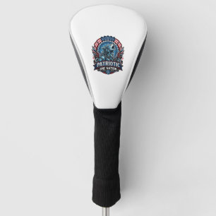 Patriotic Ai Freedom Wolf Cyberpunk Future Freedom Golf Head Cover