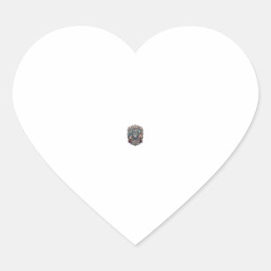 Patriotic Ai Freedom Wolf Cyberpunk Future Freedom Heart Sticker