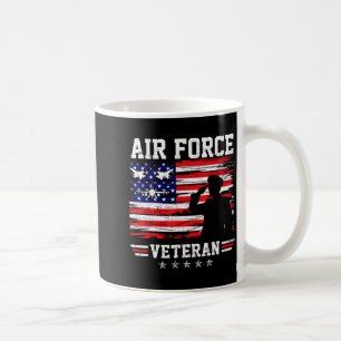 Patriotic air force veteran usaf flag american coffee mug