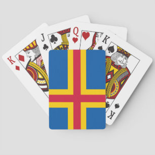 Patriotic Åland Islands Flag Playing Cards