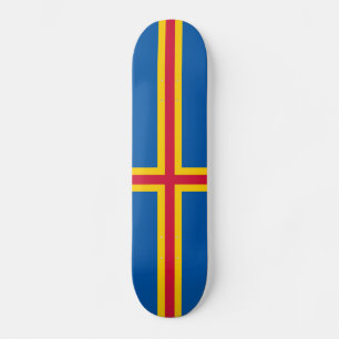 Patriotic Åland Islands Flag Skateboard