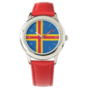 Patriotic Åland Islands Flag Watch