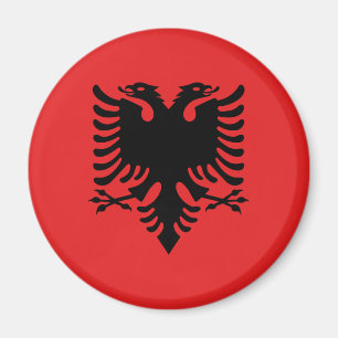 Patriotic Albanian Flag Magnet