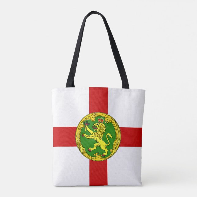 Patriotic Alderney Flag Tote Bag (Back)