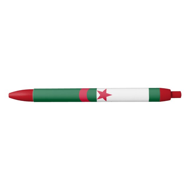 Patriotic Algerian Flag Blue Ink Pen (Front)