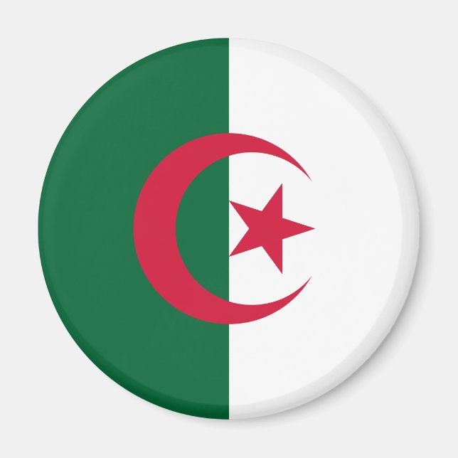 Patriotic Algerian Flag Magnet (Front)