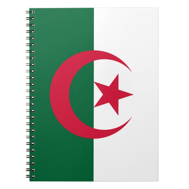Patriotic Algerian Flag Notebook (Front)