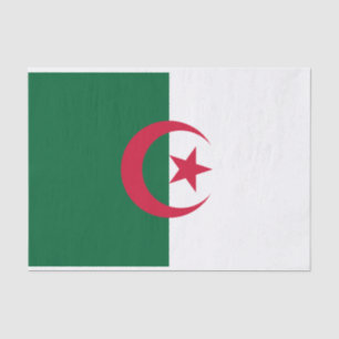 Patriotic Algerian Flag Tissue Paper