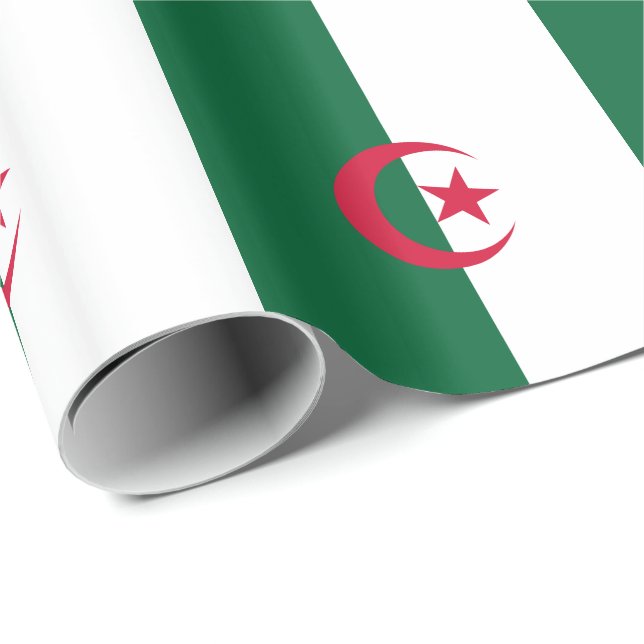 Patriotic Algerian Flag Wrapping Paper (Roll Corner)