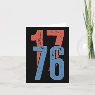 Patriotic America 1776 4th Of July Card