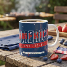Patriotic America 1776 4th of July Coffee