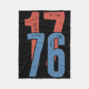 Patriotic America 1776 4th Of July  Fleece Blanket