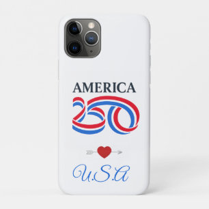 Patriotic America 250th Anniversary USA 2026  iPhone 11 Pro Case