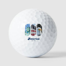 Patriotic America Est 1776 Golf Balls