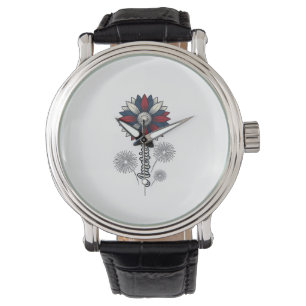 Patriotic America Flower Fireworks Vector Design_1 Watch