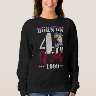 Patriotic America Usa Eagle Born On 4th Of July 19 Sweatshirt