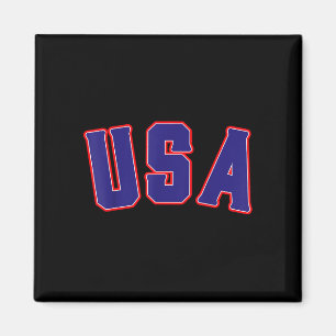 Patriotic american 4th of july freedom usa magnet