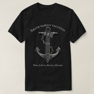 Patriotic American  anchor nautical personalised T-Shirt