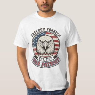 Patriotic American Bald Eagle Freedom T-Shirt