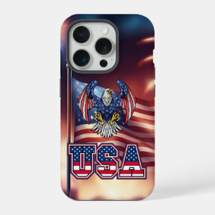 Patriotic American Bald Eagle iPhone 15 Pro Case