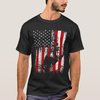 Patriotic American Bull Riding Men'S Women'S Rodeo T-Shirt