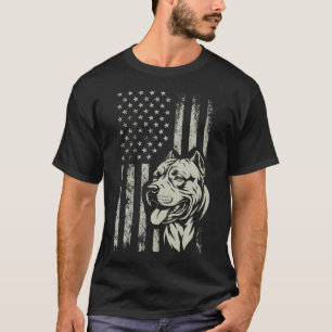 Patriotic American Bully Pitbull 4Th Of July T-Shirt
