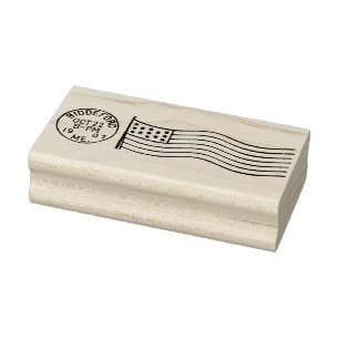 Patriotic American Cancellation Mark Rubber Stamp