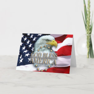 PATRIOTIC AMERICAN CHRISTIAN CARD