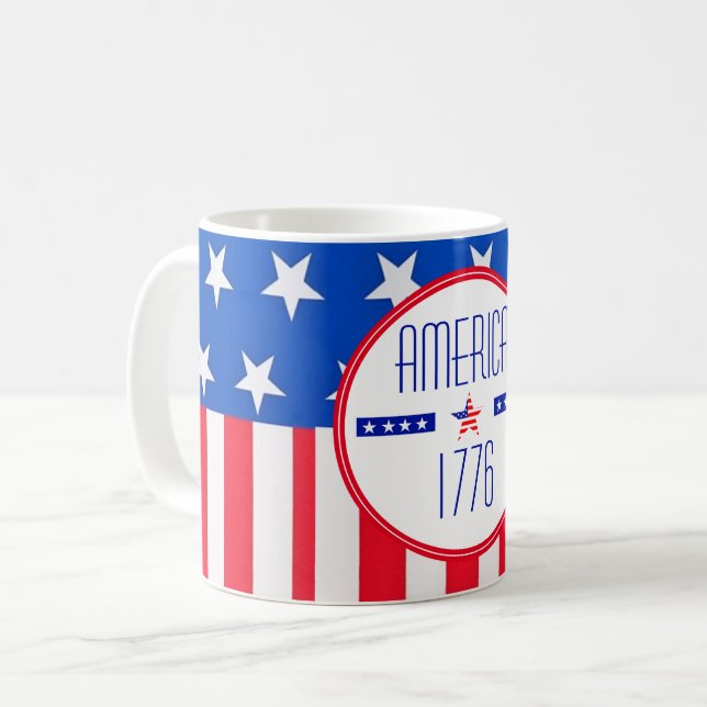Patriotic American   Coffee Mug (Front Left)