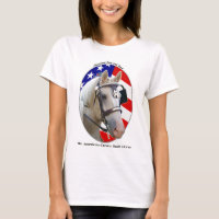 Patriotic American Cream Draught Horse