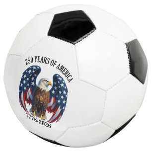 Patriotic American Eagle 250 Years 1776-2026 Soccer Ball