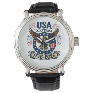 Patriotic American Eagle 250 Years 1776-2026 Watch