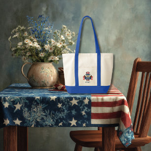 Patriotic American Eagle 250th Anniversary custom Tote Bag