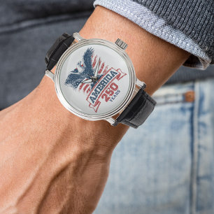 Patriotic American Eagle 250th Anniversary fun Watch