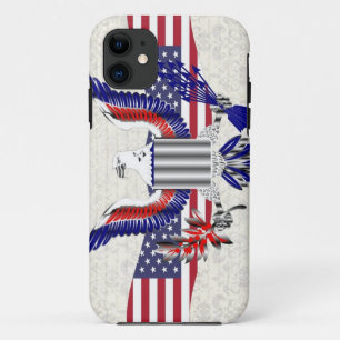 Patriotic American eagle iPhone 11 Case