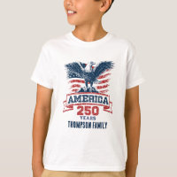 Patriotic American Eagle Happy 250th Anniversary