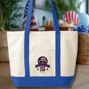 Patriotic American Eagle Happy 250th Anniversary Tote Bag