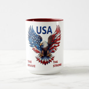 Patriotic American Eagle Mug