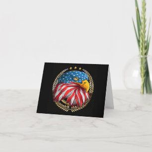 Patriotic American Eagle Note Card