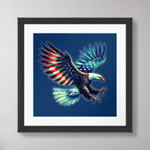 Patriotic American Eagle Red White Blue