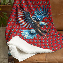 Patriotic American Eagle Red White Blue