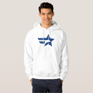 Patriotic American Eagle Star Hoodie