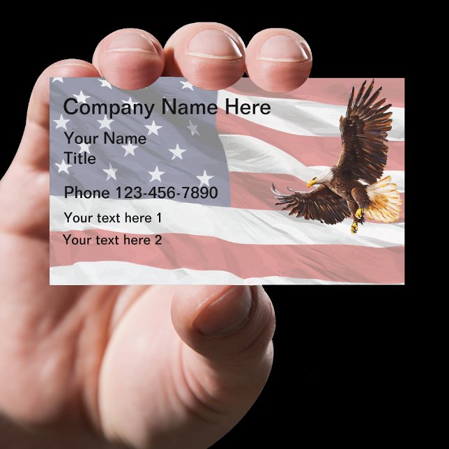 Patriotic American Eagle Theme Business Card (Creator Uploaded)