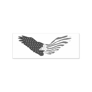 Patriotic American Eagle Thunder_Cove Rubber Stamp