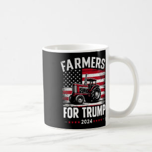 Patriotic American Farmers For Trump Election Usa Coffee Mug