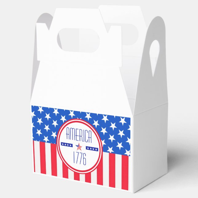 Patriotic American   Favour Box (Opened)
